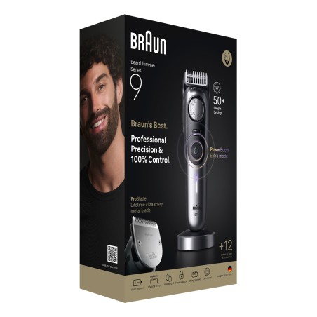Braun Series 9 BT9560 Trimmer Sort Sølv